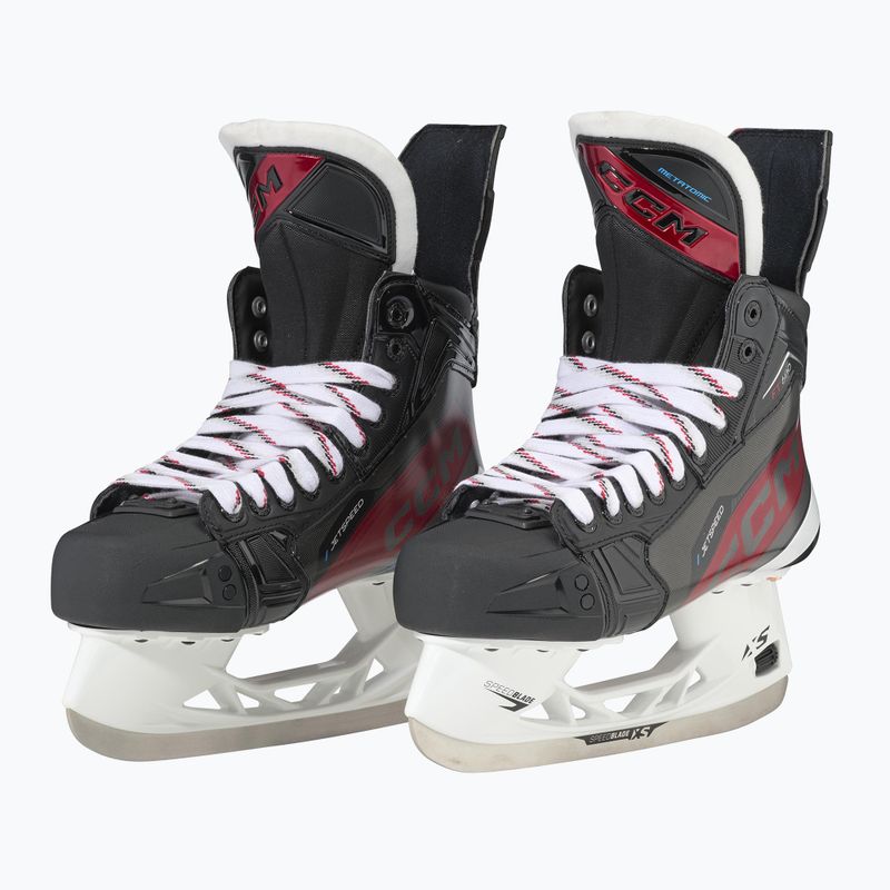Pattini da hockey CCM da uomo JetSpeed FT680 INT nero 4