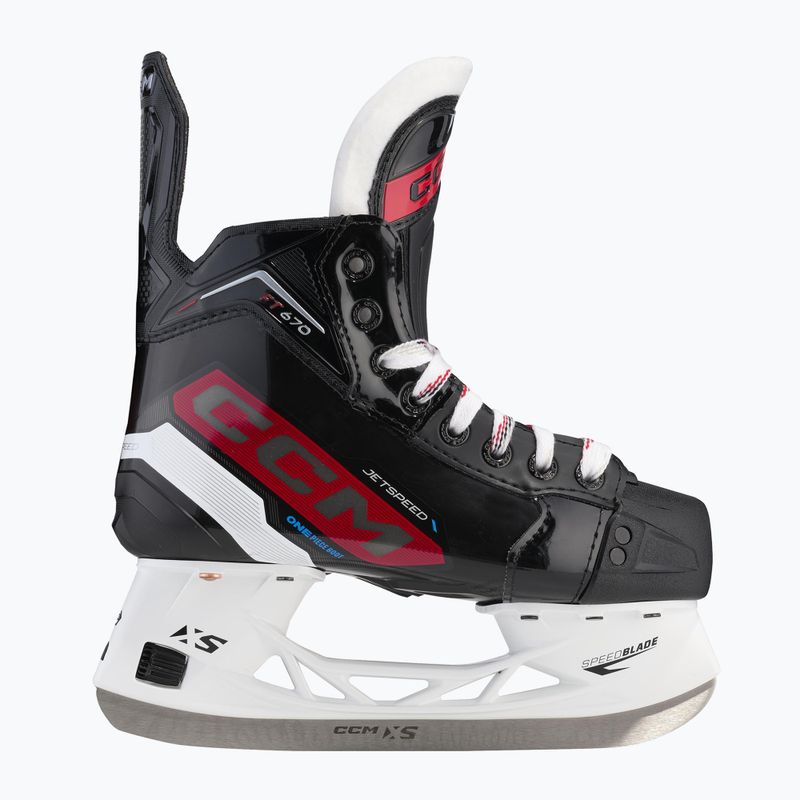 Pattini da hockey CCM JetSpeed per bambini FT670 JR nero