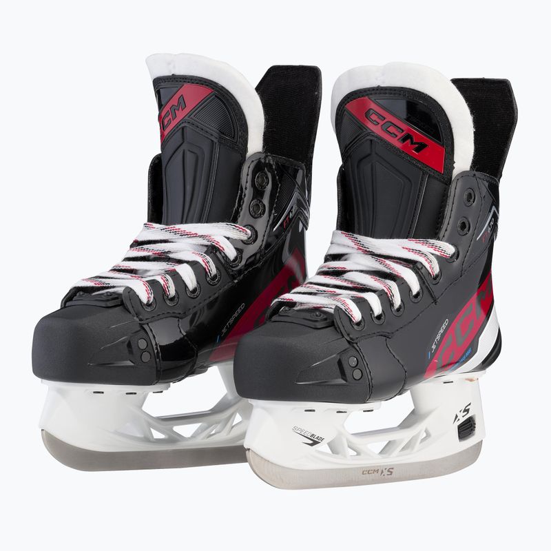 Pattini da hockey CCM JetSpeed per bambini FT670 JR nero 4