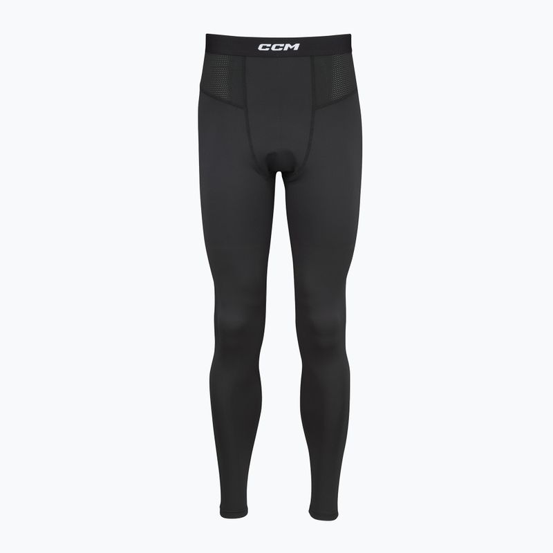 Leggings CCM Ribano Performance da uomo SR nero