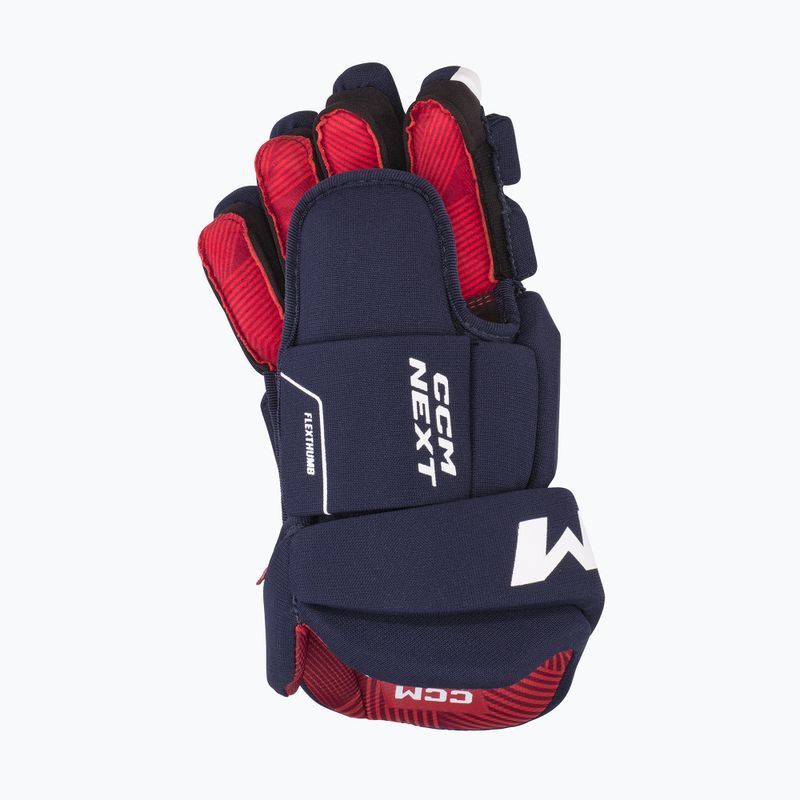 Guanti da hockey junior CCM Next JR navy/white 3