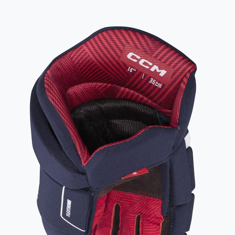 Guanti da hockey junior CCM Next JR navy/white 4