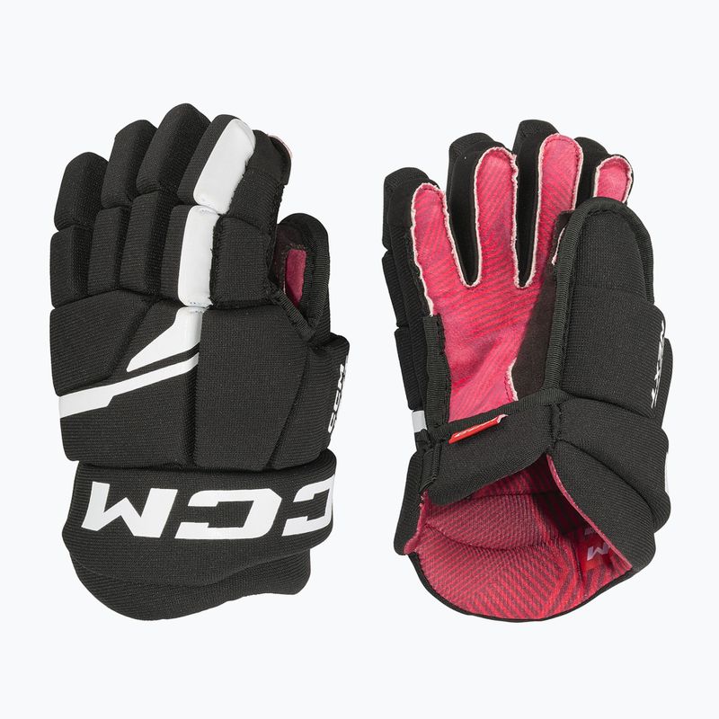 Guanti da hockey per bambini CCM Next YTH nero/bianco