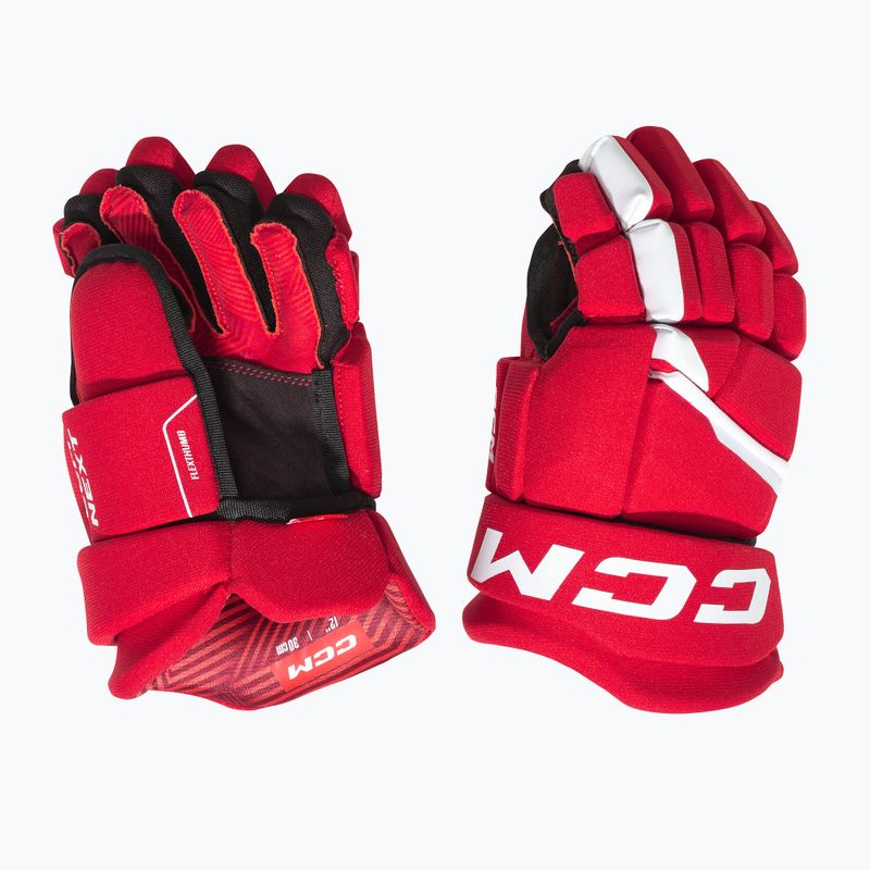 Guanti da hockey su ghiaccio junior CCM Next YTH red/white