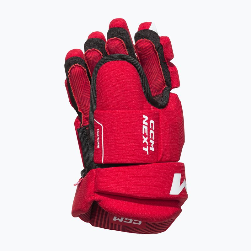 Guanti da hockey su ghiaccio junior CCM Next YTH red/white 2