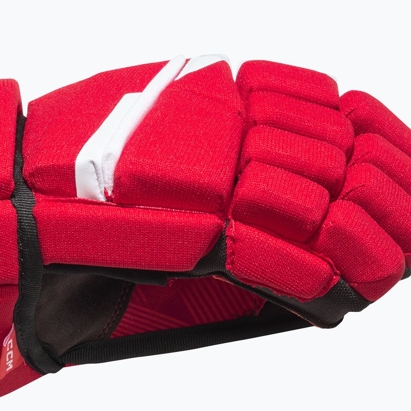 Guanti da hockey su ghiaccio junior CCM Next YTH red/white 3