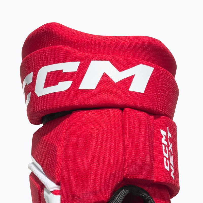 Guanti da hockey su ghiaccio junior CCM Next YTH red/white 4