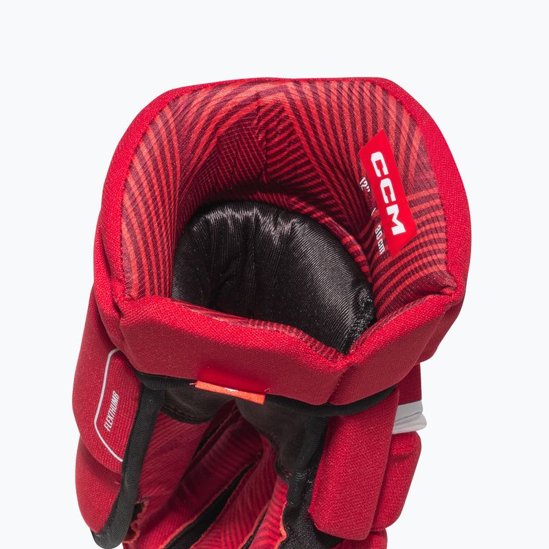 Guanti da hockey su ghiaccio junior CCM Next YTH red/white 5