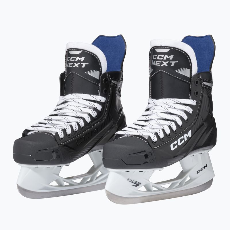 Pattini da hockey da uomo CCM Next SR REG nero 4