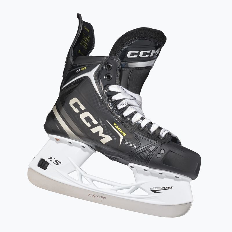 Pattini da hockey da uomo CCM Tacks XF80 SR nero 6