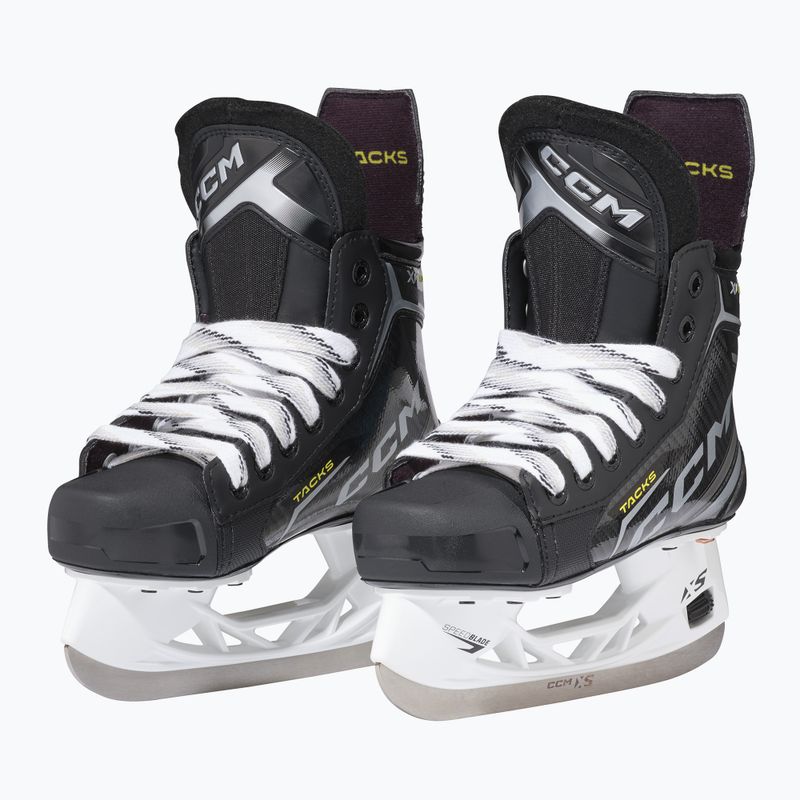 Pattini da hockey per bambini CCM Tacks XF70 JR nero 2