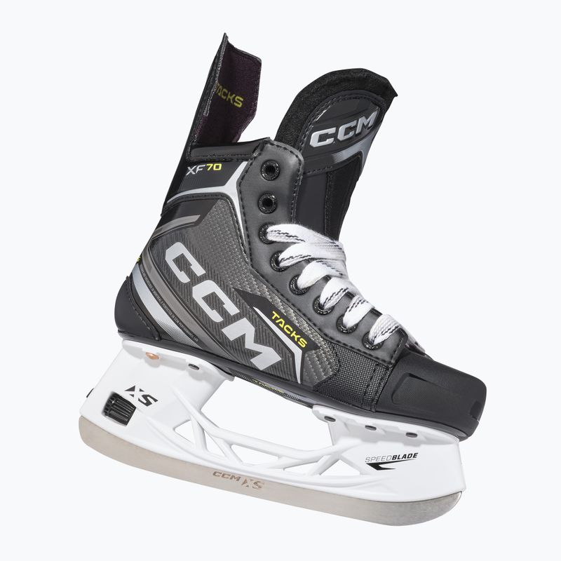 Pattini da hockey per bambini CCM Tacks XF70 JR nero 6