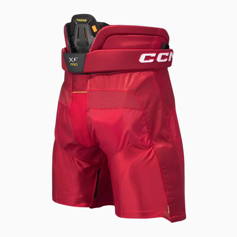 Pantaloni da hockey da uomo CCM Tacks XF Pro SR rosso 2