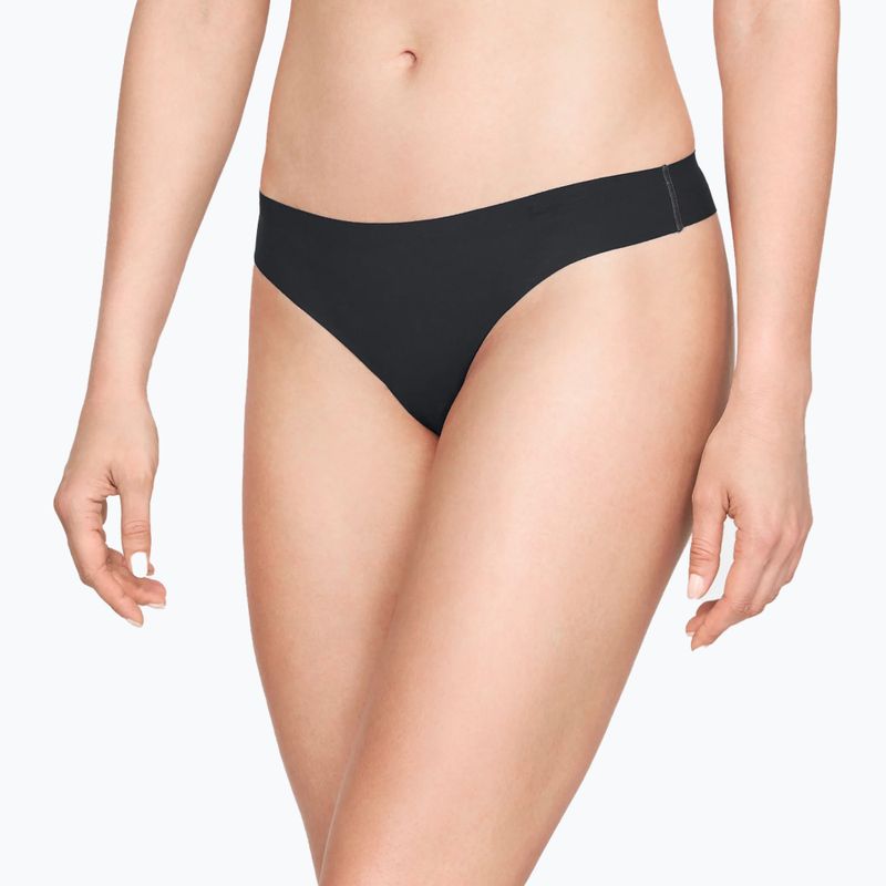 Under Armour Ps Thong slip donna 3 pezzi nero/nero/grafite 5