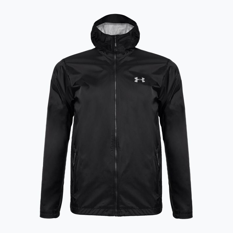 Giacca da allenamento Under Armour Forefront Rain nero/acciaio da uomo 4