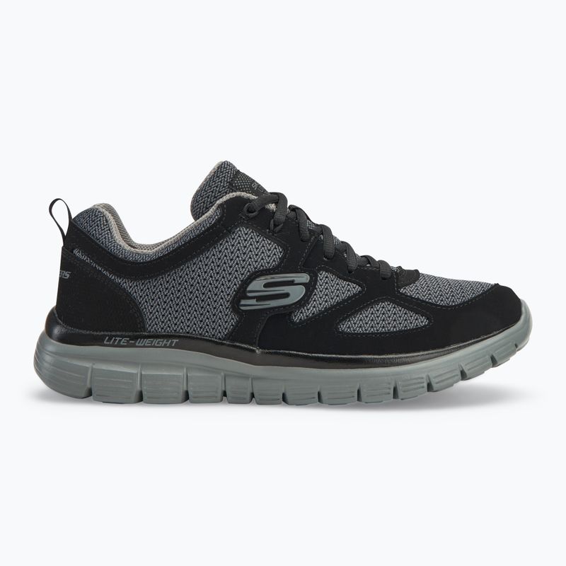 SKECHERS Burns Agoura nero/grigio scarpe da uomo 2