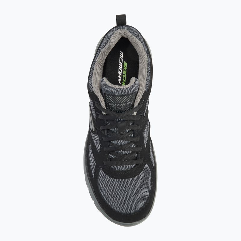 SKECHERS Burns Agoura nero/grigio scarpe da uomo 5