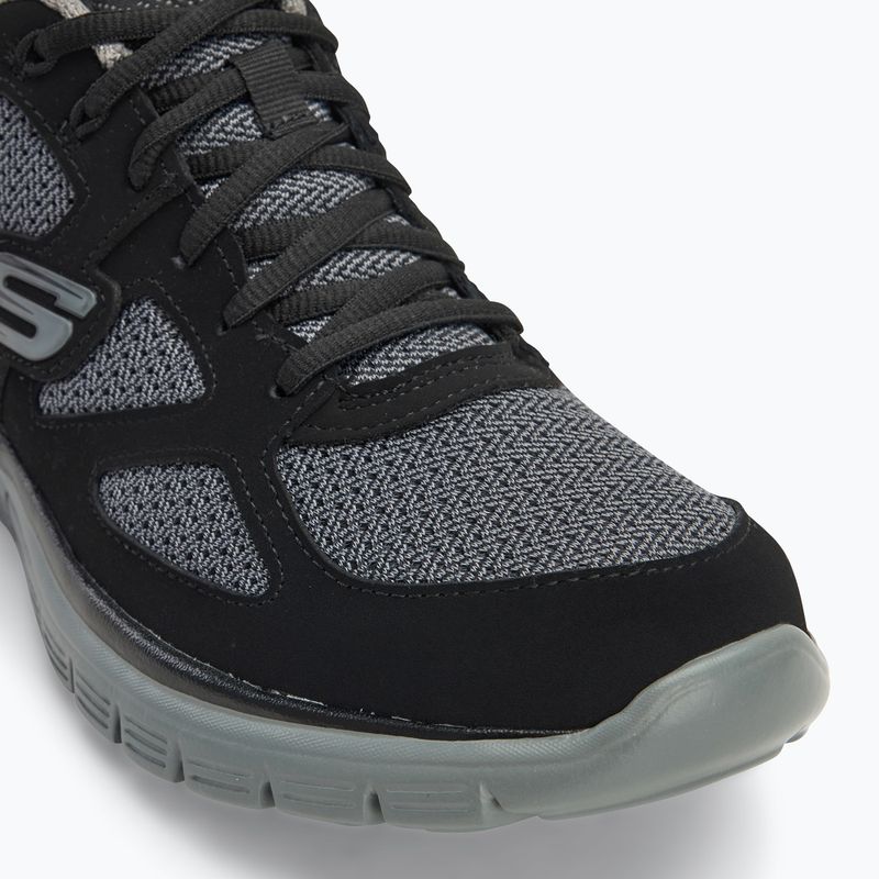 SKECHERS Burns Agoura nero/grigio scarpe da uomo 7