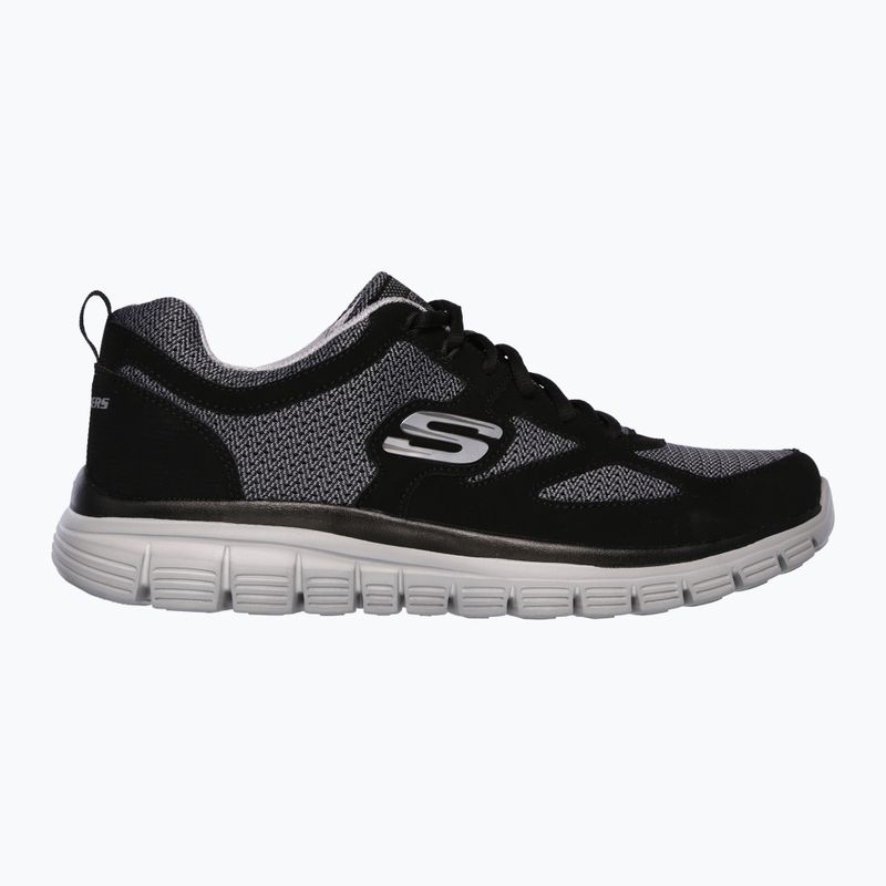 SKECHERS Burns Agoura nero/grigio scarpe da uomo 8