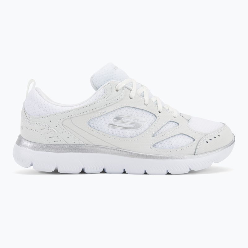 Scarpe da donna SKECHERS Summits Suited bianco/argento 2