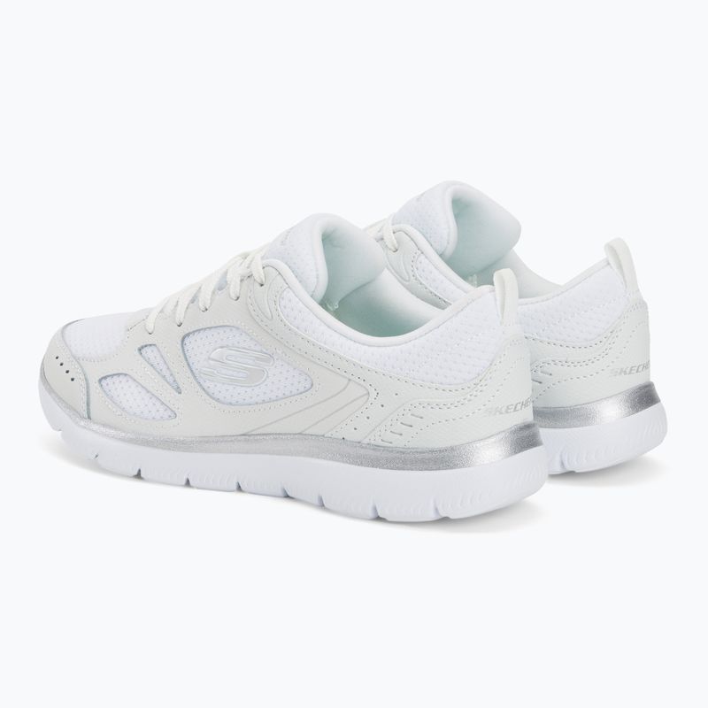 Scarpe da donna SKECHERS Summits Suited bianco/argento 3