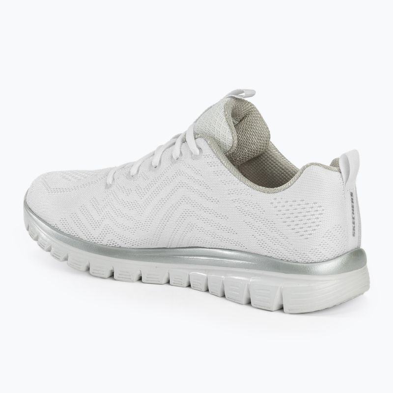 SKECHERS Graceful Get Connected scarpe da donna bianco/argento 3