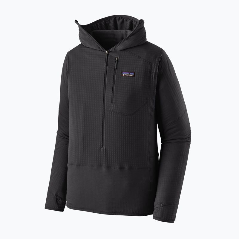 Felpa trekking uomo R1 Pullover Hoody nero 8