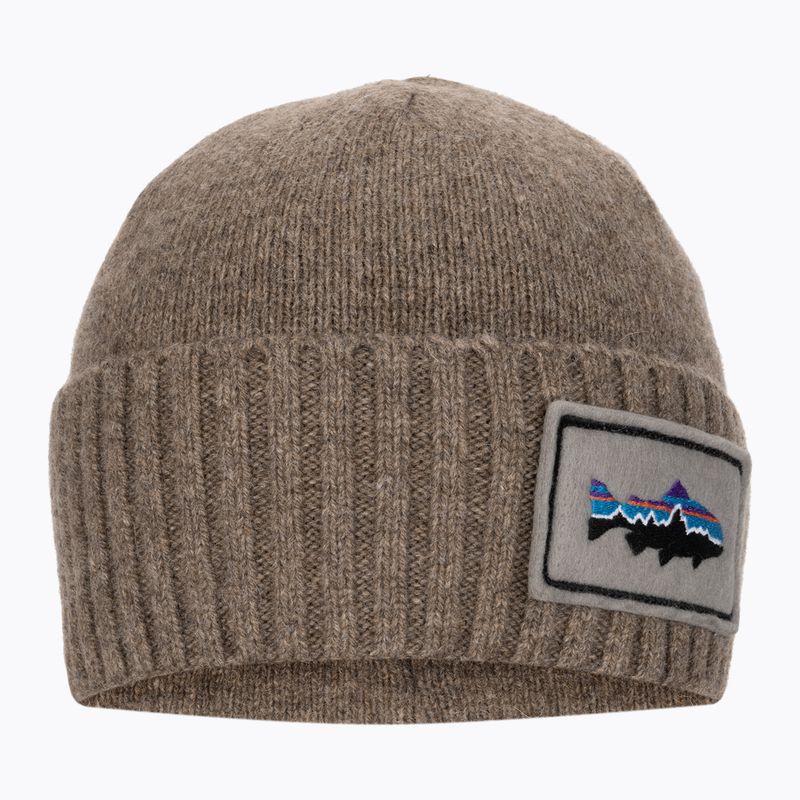 Cappello invernale Patagonia Brodeo Beanie fitz roy trout patch/ash tan 2