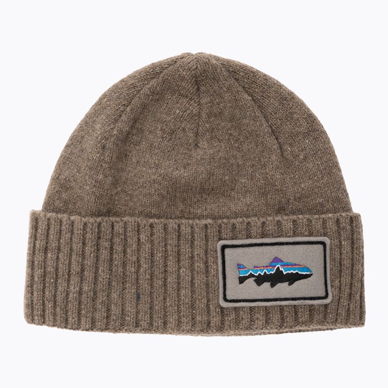 Cappello invernale Patagonia Brodeo Beanie fitz roy trout patch/ash tan 5