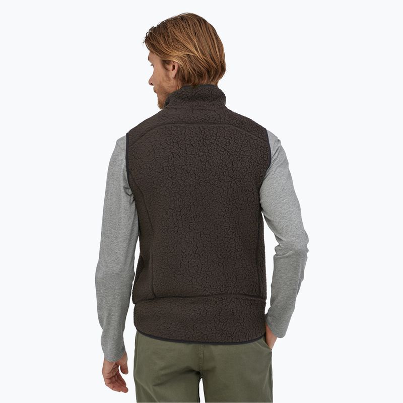 Smanicato da uomo Patagonia Retro Pile Fleece nero 2