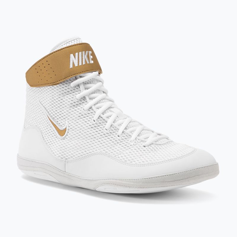 Scarpe da wrestling da uomo Nike Inflict 3 bianco/oro metallico