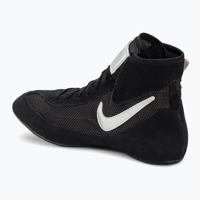 Nike Speedsweep VII scarpa da wrestling nero/argento metallico 3