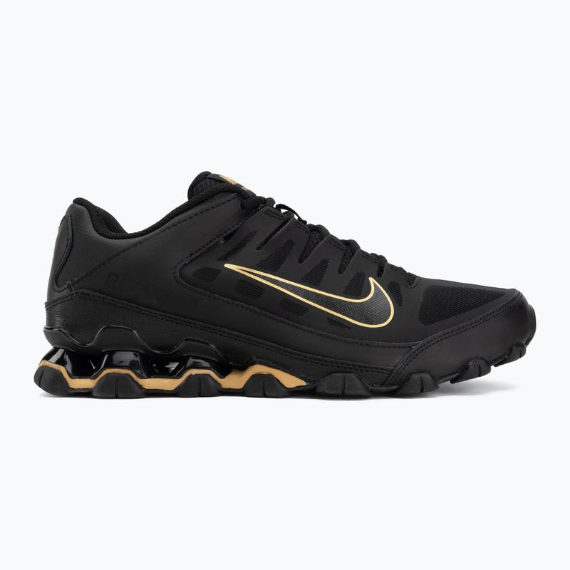 Scarpe da allenamento uomo Nike Reax 8 TR Mesh black/black/metallic gold 2