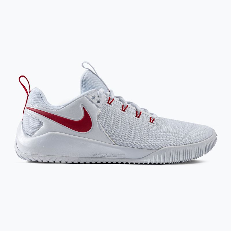 Scarpe da pallavolo uomo Nike Air Zoom Hyperace 2 bianco/rosso 2