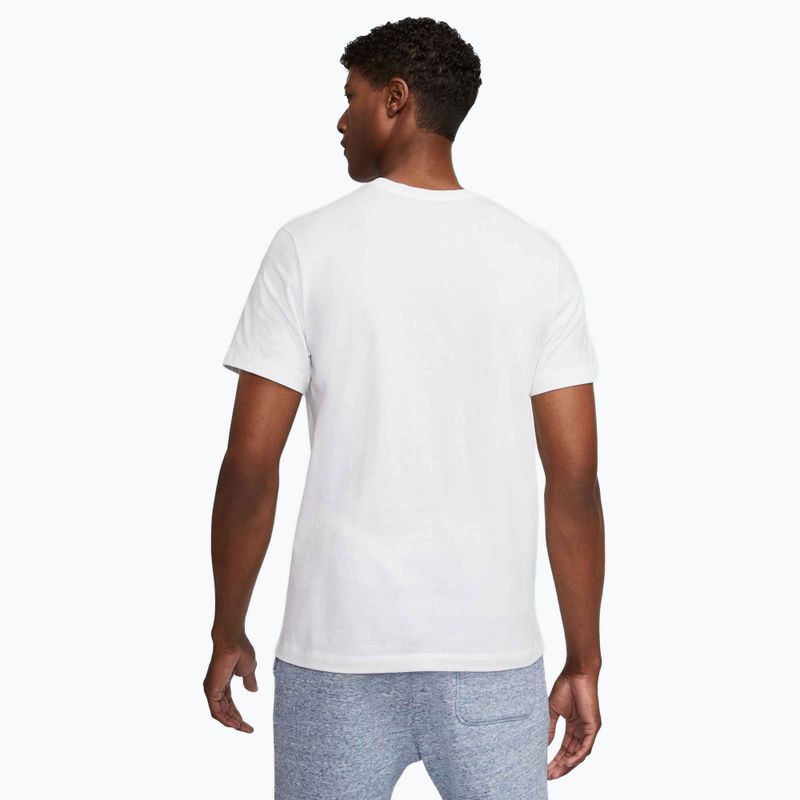 Maglietta Nike Sportswear Club uomo bianco/nero/rosso università 3