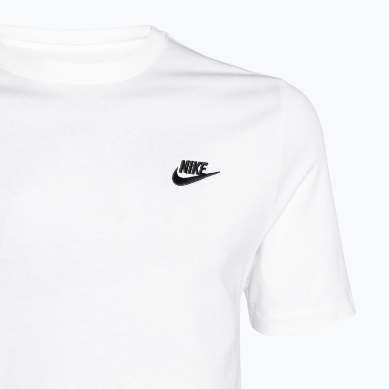 Maglietta Nike Sportswear Club nero bianco/nero da uomo 3