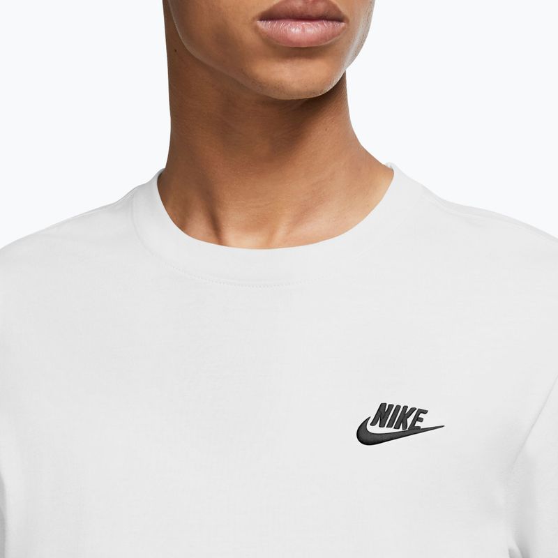 Maglia a maniche lunghe da uomo Nike Sportswear Club white/black 3