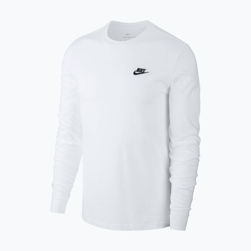 Maglia a maniche lunghe da uomo Nike Sportswear Club white/black 4