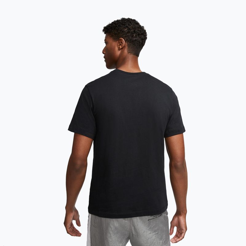 T-shirt uomo Nike Sportswear Club black/white/dark grey 3