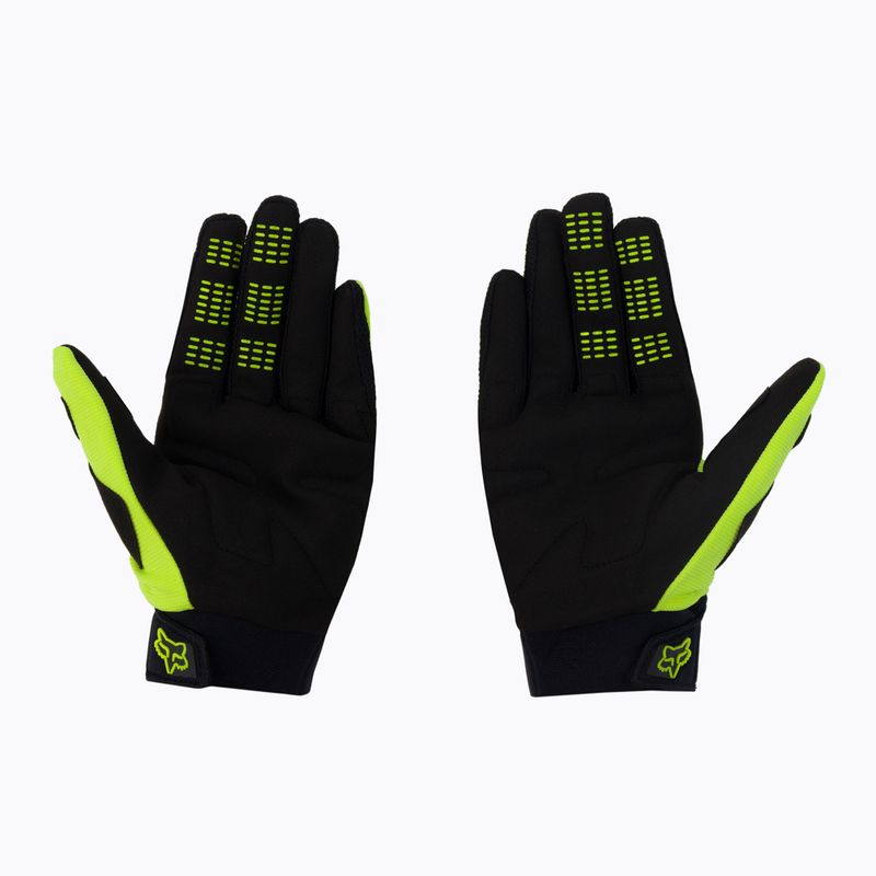 Guanti da ciclismo da uomo Fox Racing Dirtpaw giallo fluorescente 2