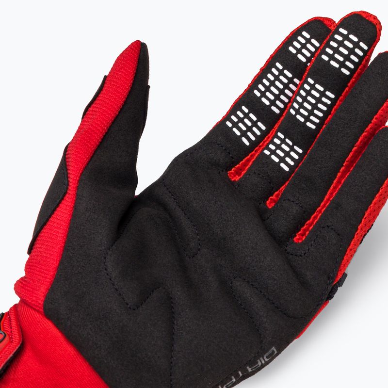 Guanti da ciclismo Fox Racing Dirtpaw rosso fluorescente 5