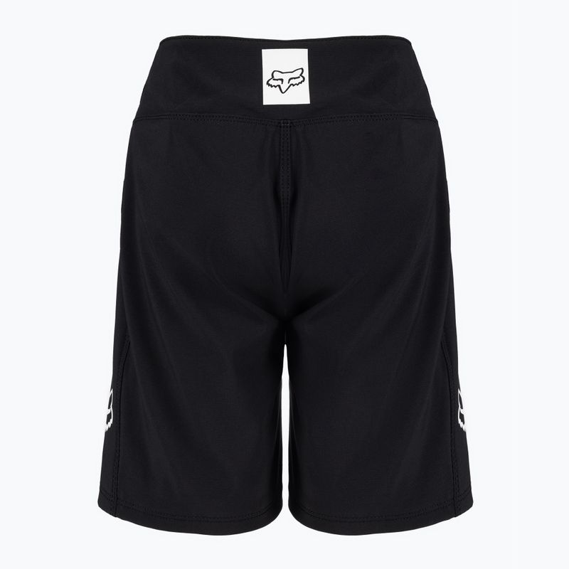Pantaloncini da ciclismo Fox Racing Defend da bambino, nero 2