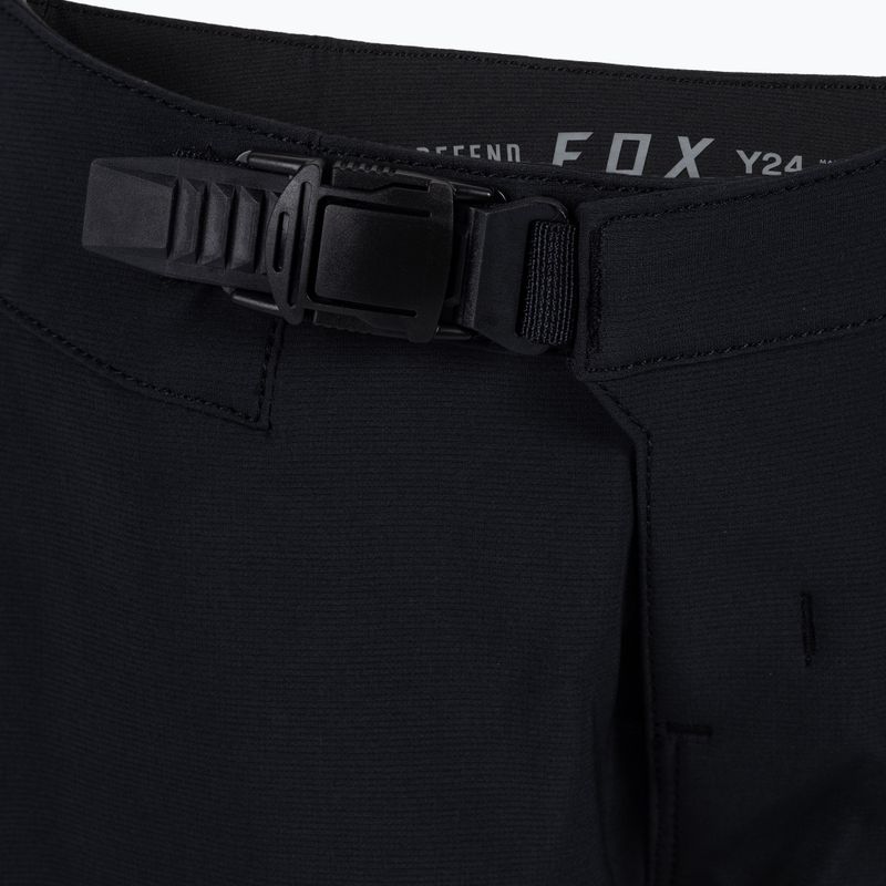 Pantaloncini da ciclismo Fox Racing Defend da bambino, nero 4