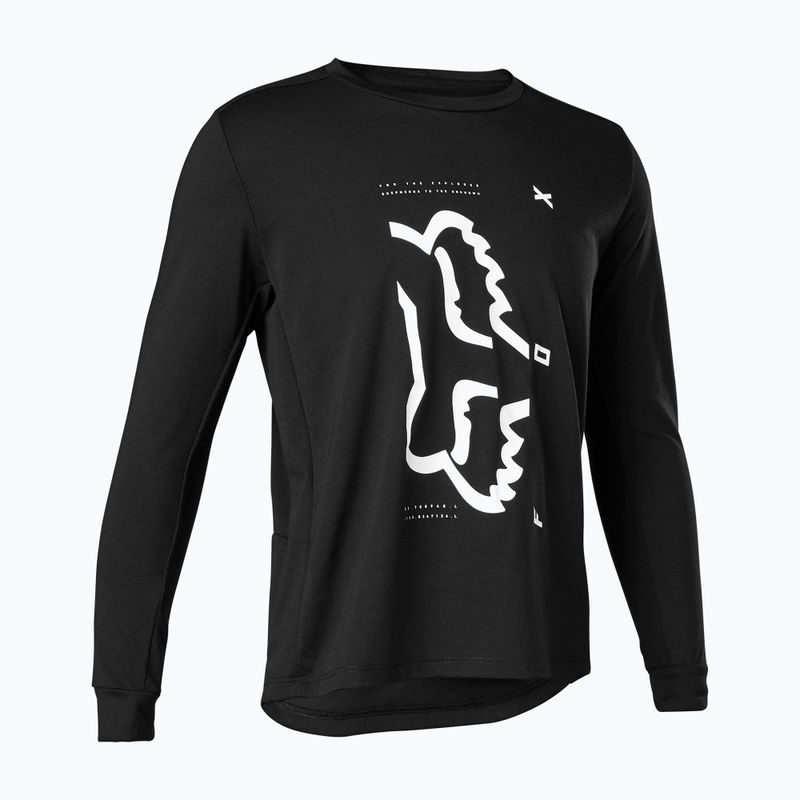 Maniche lunghe ciclismo bambino Fox Racing Ranger Dr nero 4