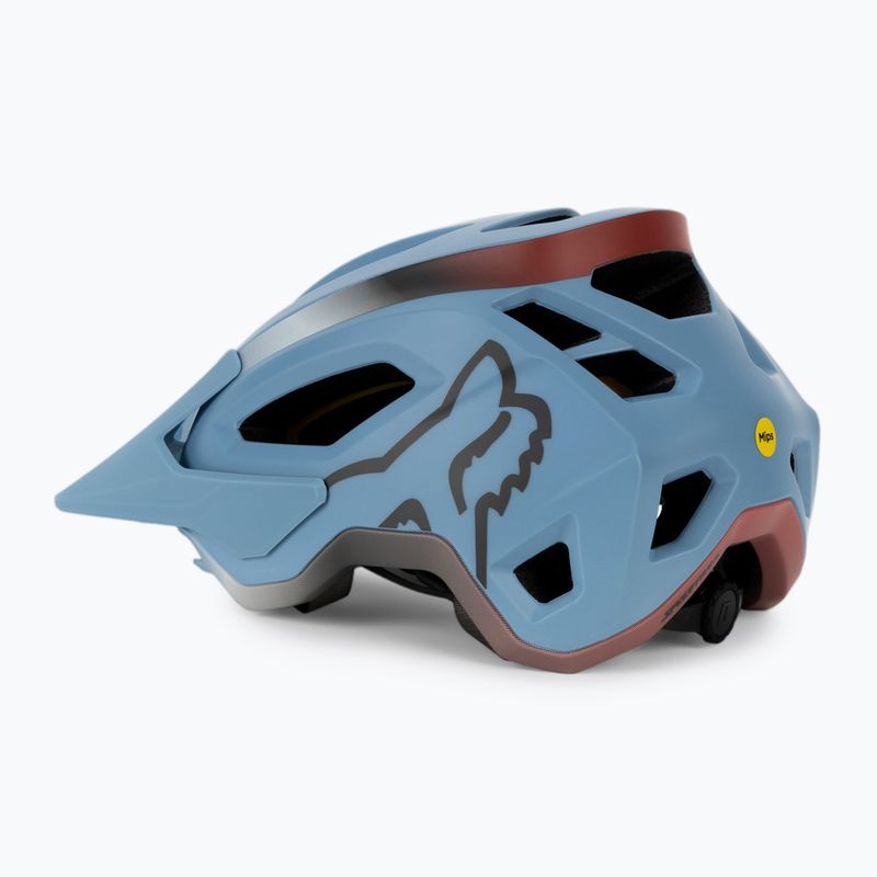 Fox Racing Speedframe casco bici Vinish blu polvere 4