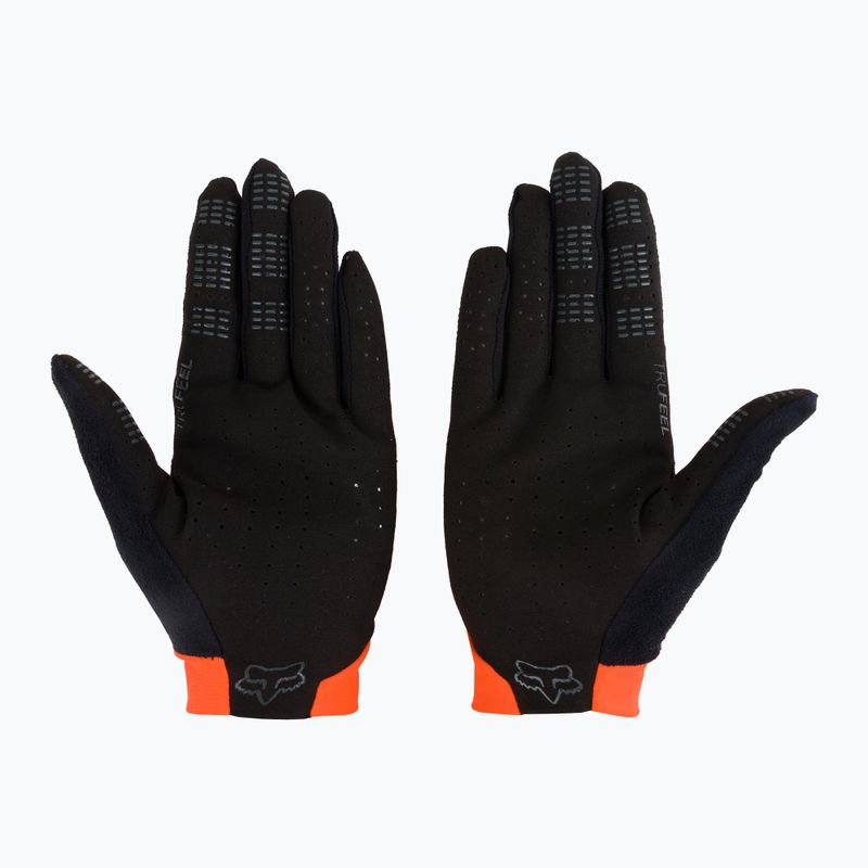Guanti da ciclismo Fox Racing Flexair arancione fluo 2