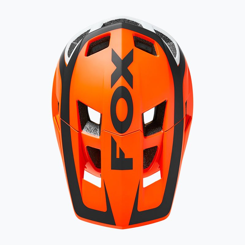 Casco da bici Fox Racing Dropframe Pro Dvide arancione 10