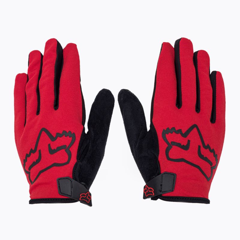Guanti da ciclismo da uomo Fox Racing Ranger rosso fluorescente 3