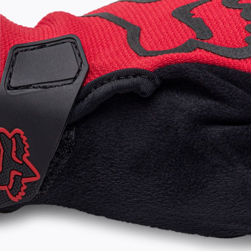 Guanti da ciclismo da uomo Fox Racing Ranger rosso fluorescente 4