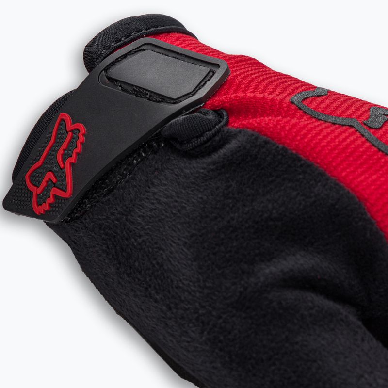 Guanti da ciclismo per bambini Fox Racing Ranger rosso fluorescente 4